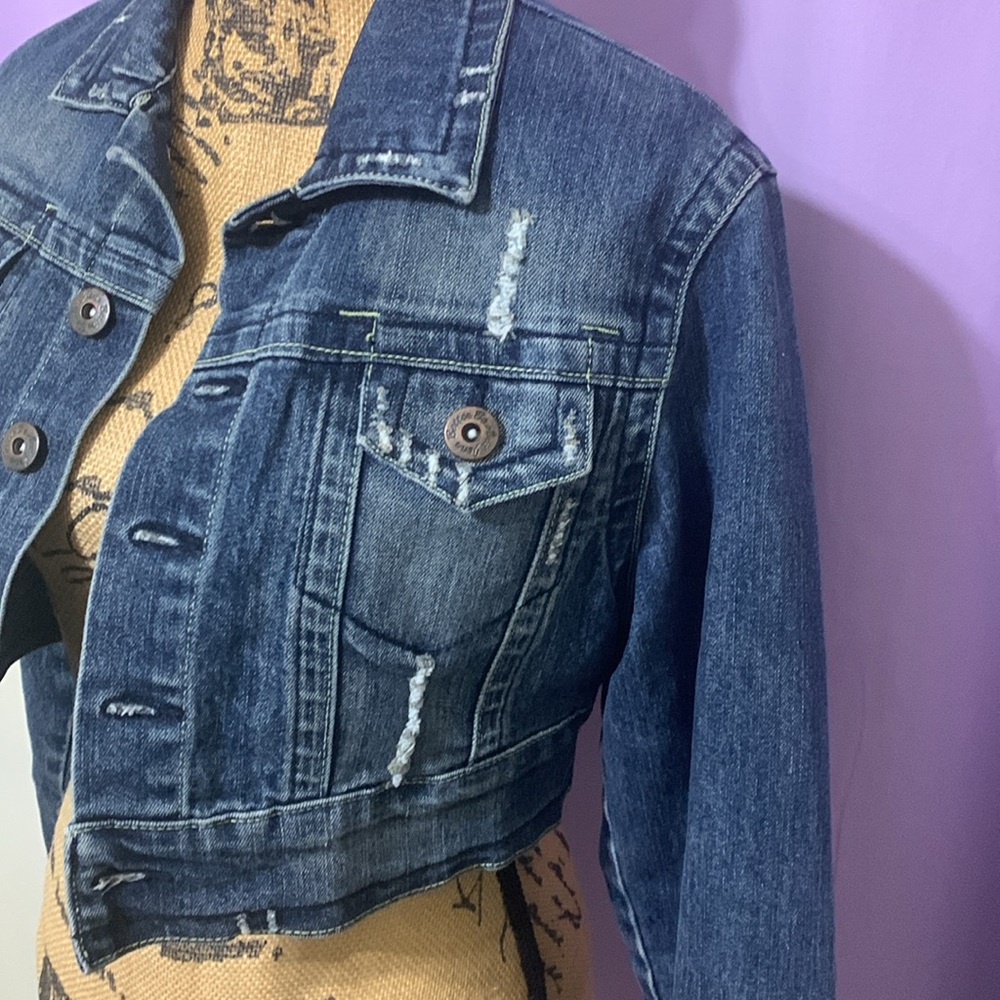 Cropped Jean Jacket - Picture 3 of 4